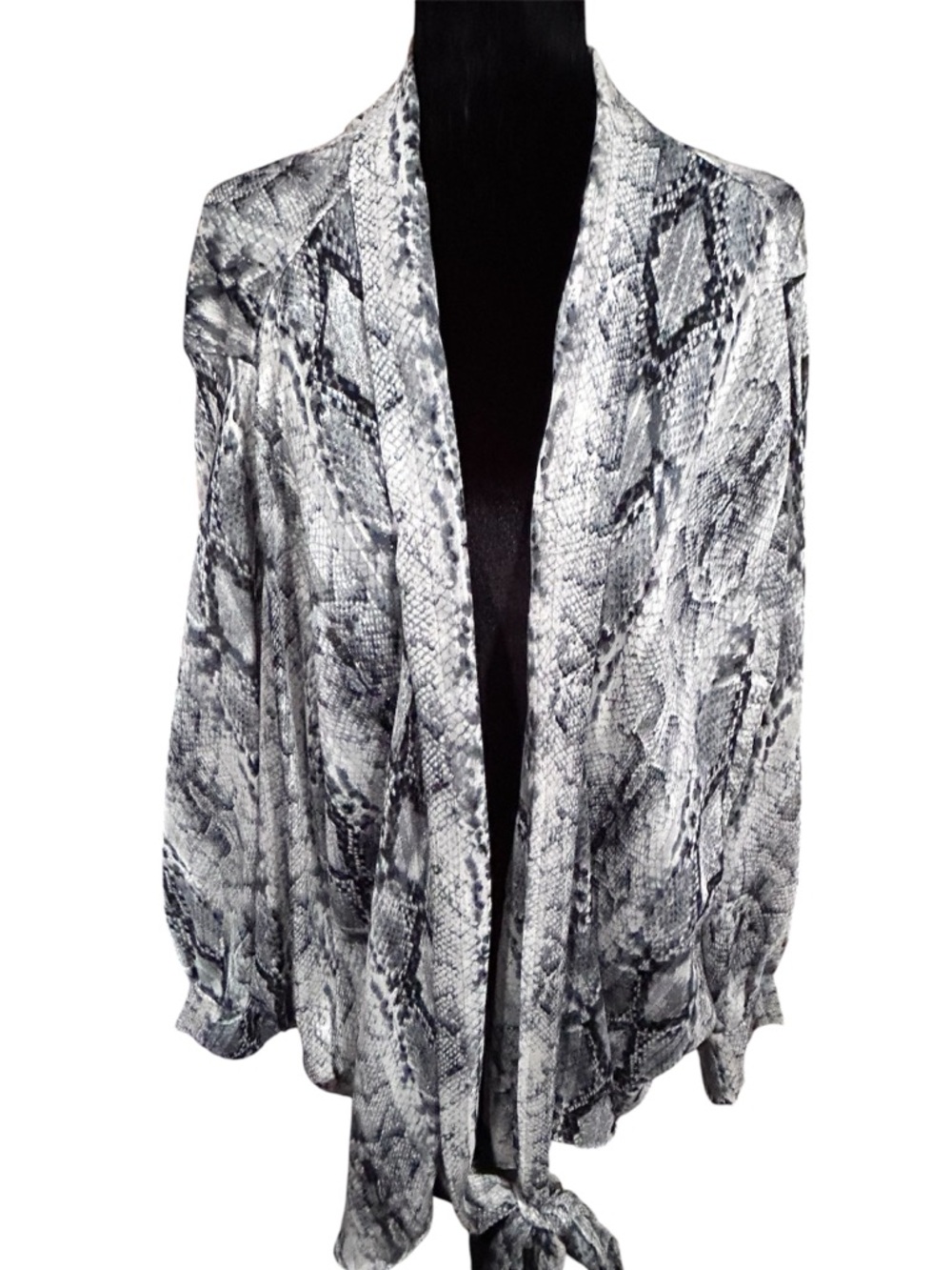 Glam Snake Print Kimono NWOT Large